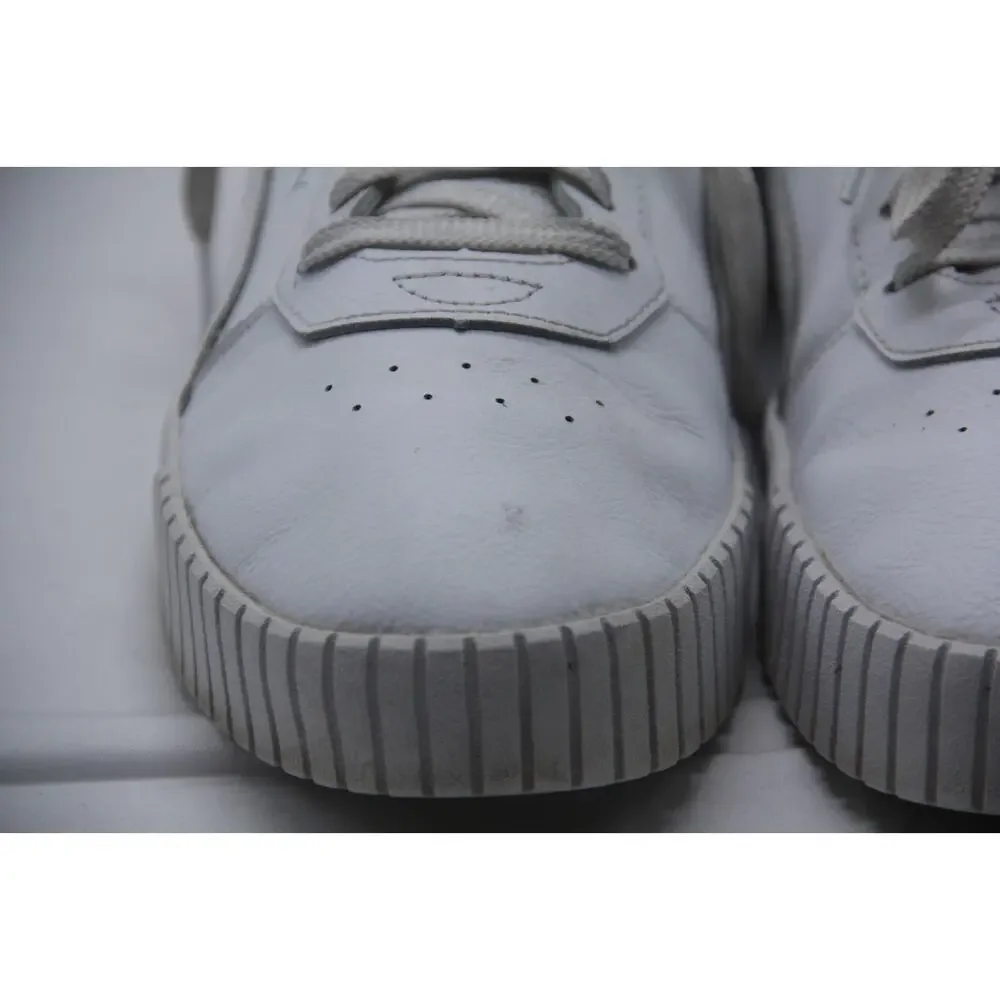 PUMA Carina 2.0 Shoes Womens Size 10.5 White Leather Casual Sneakers